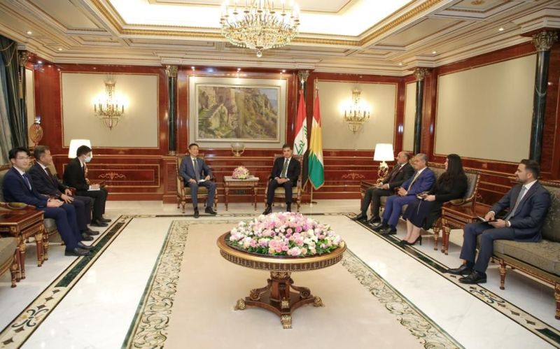 سه‌رۆكى هه‌رێمى كوردستان پێشوازى له‌ باڵيۆزى چين كرد